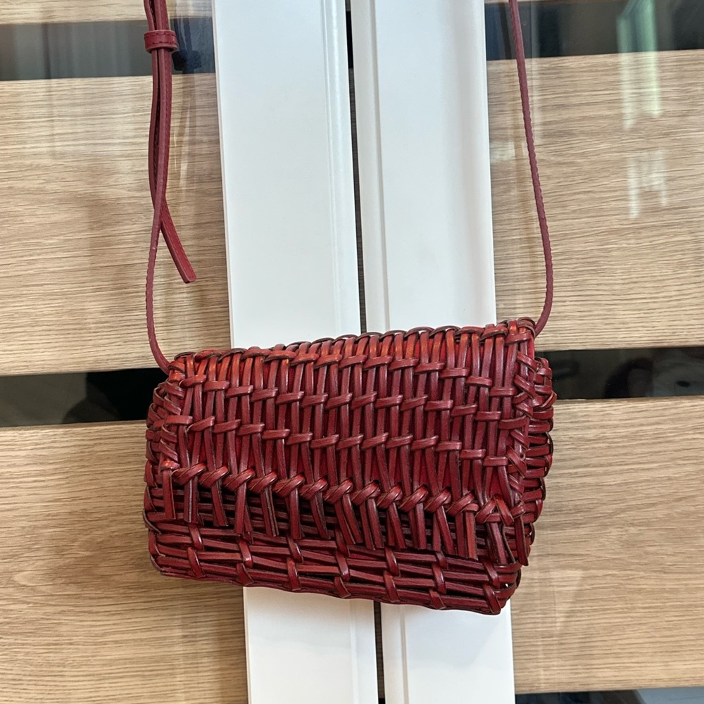 STAUD Acute Woven Crossbody Bag